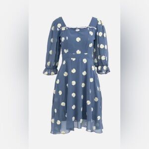 MOVING SALE! Ivy city co daisy dress size XL. Dusty blue floral.